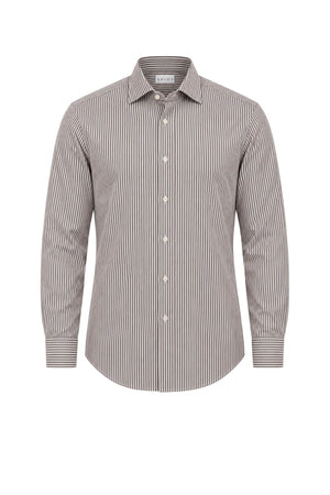 Xacus Camicia Uomo Rigata in Cotone Tailor Fit