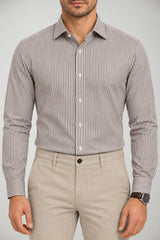 Xacus Camicia Uomo Rigata in Cotone Tailor Fit