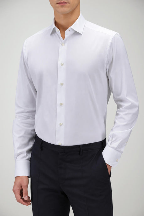 Xacus Camicia Uomo Slim Fit in cotone stretch