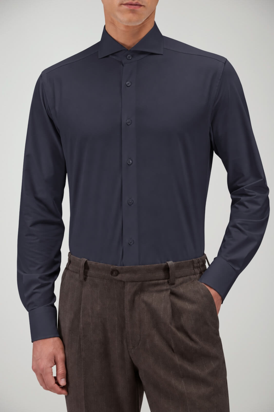 Xacus Camicia Uomo Tailor Fit / Navy
