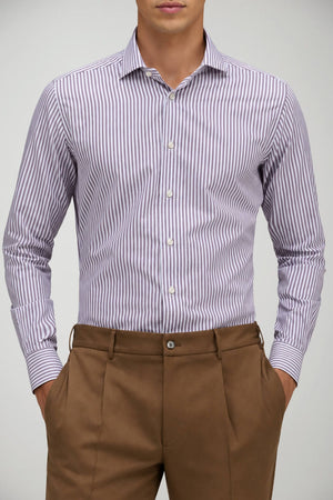 Xacus Camicia Uomo Travel Tailor Fit Rigata
