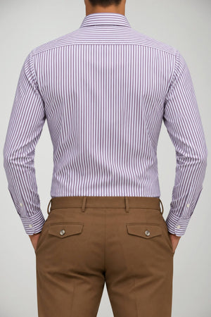 Xacus Camicia Uomo Travel Tailor Fit Rigata