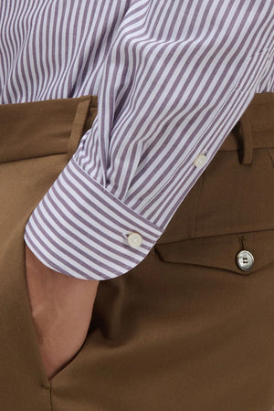 Xacus Camicia Uomo Travel Tailor Fit Rigata