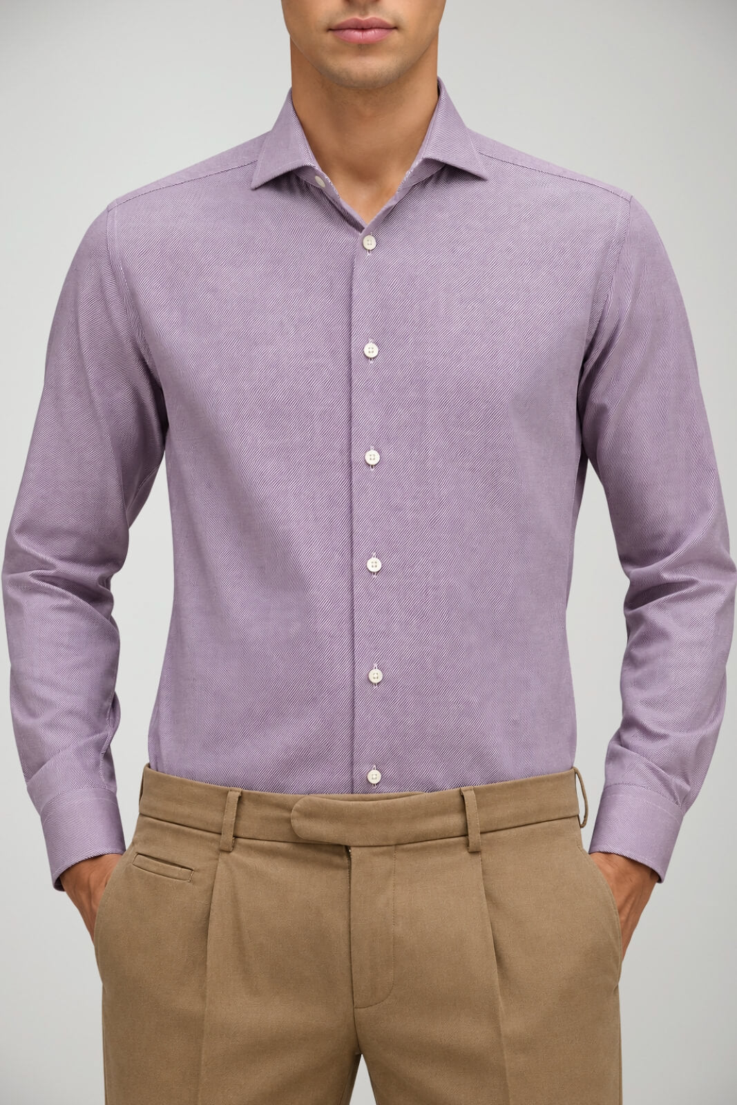 Xacus Camicia Uomo Travel rigata Tailor Fit