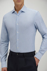 Camicia da uomo Xacus a righe in micro pattern