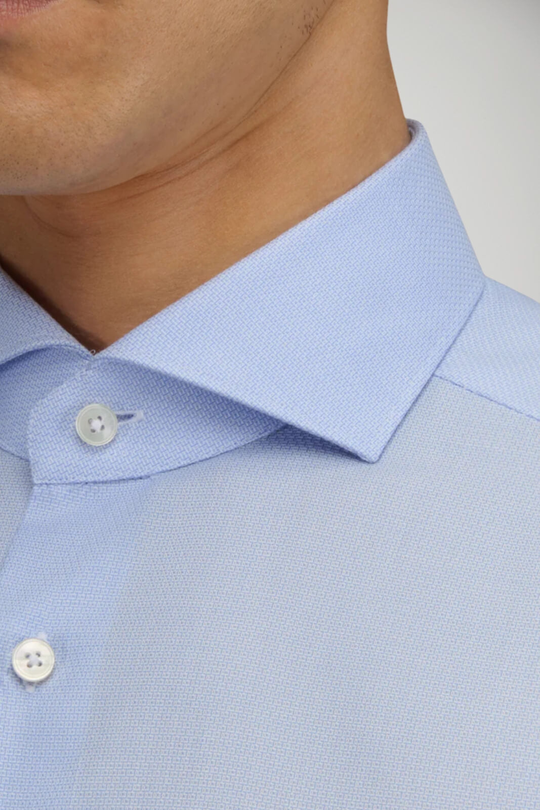 Camicia da uomo Xacus in micropattern 