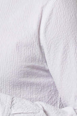 Camicia da uomo Xacus in seersucker bianco