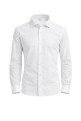 Camicia da uomo Xacus bianca con bottoni