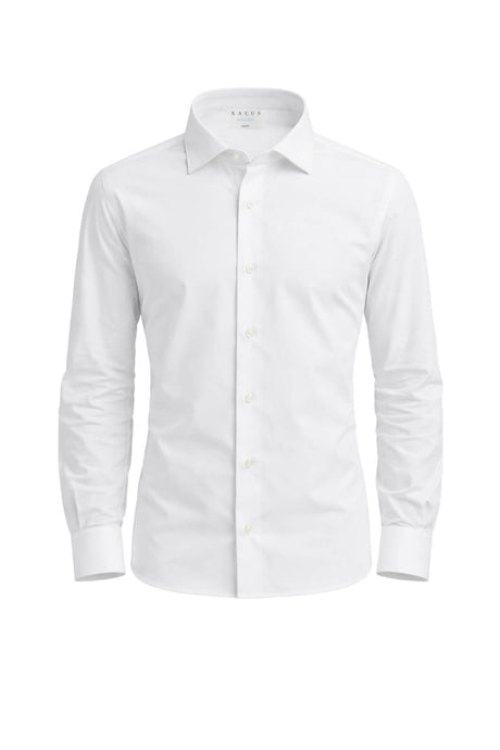 Camicia da uomo Xacus bianca con bottoni