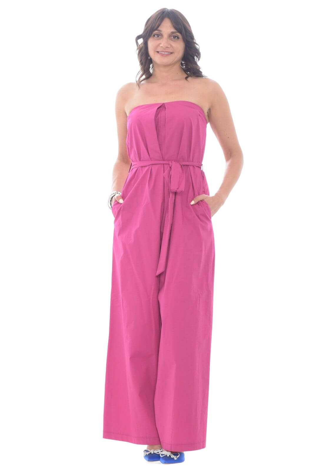 Dixie Jumpsuit Donna con fusciacca smanicata