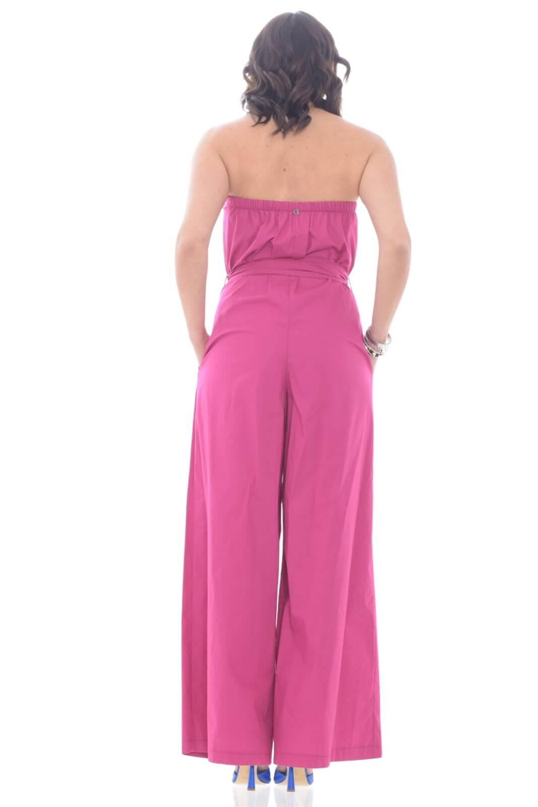 Dixie Jumpsuit Donna con fusciacca smanicata