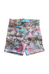 Shorts de mousse para niña con estampado de unicornio