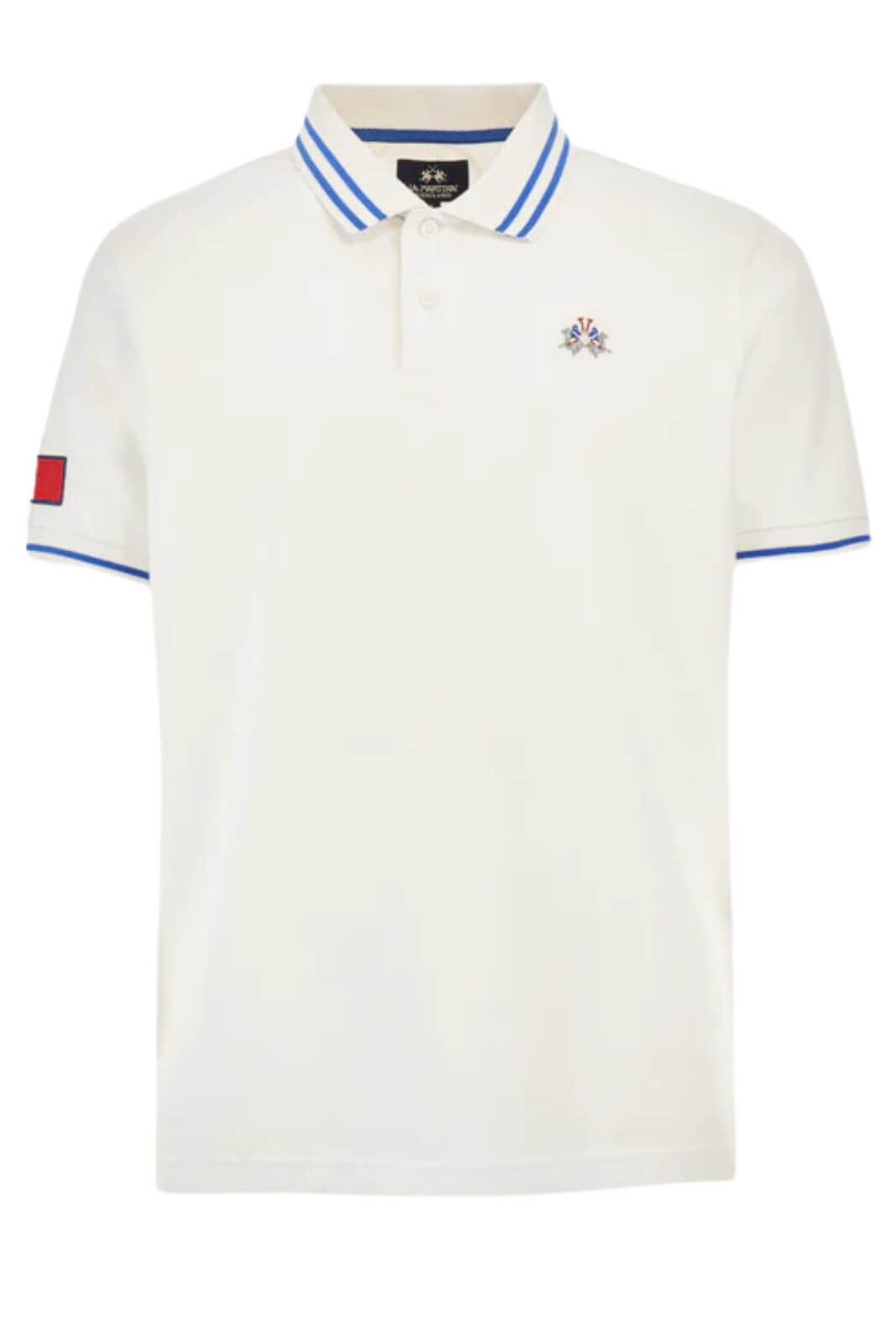 La Martina Men's Polo Shirt with Stripes on the Hems