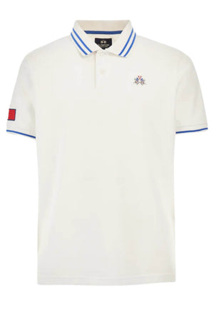 La Martina Men's Polo Shirt with Stripes on the Hems