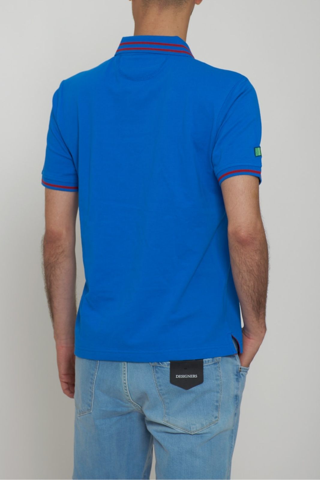 La Martina Men's Polo Shirt with Stripes on the Hems