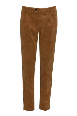 Pantaloni da uomo Yan Simmon in velluto con pences