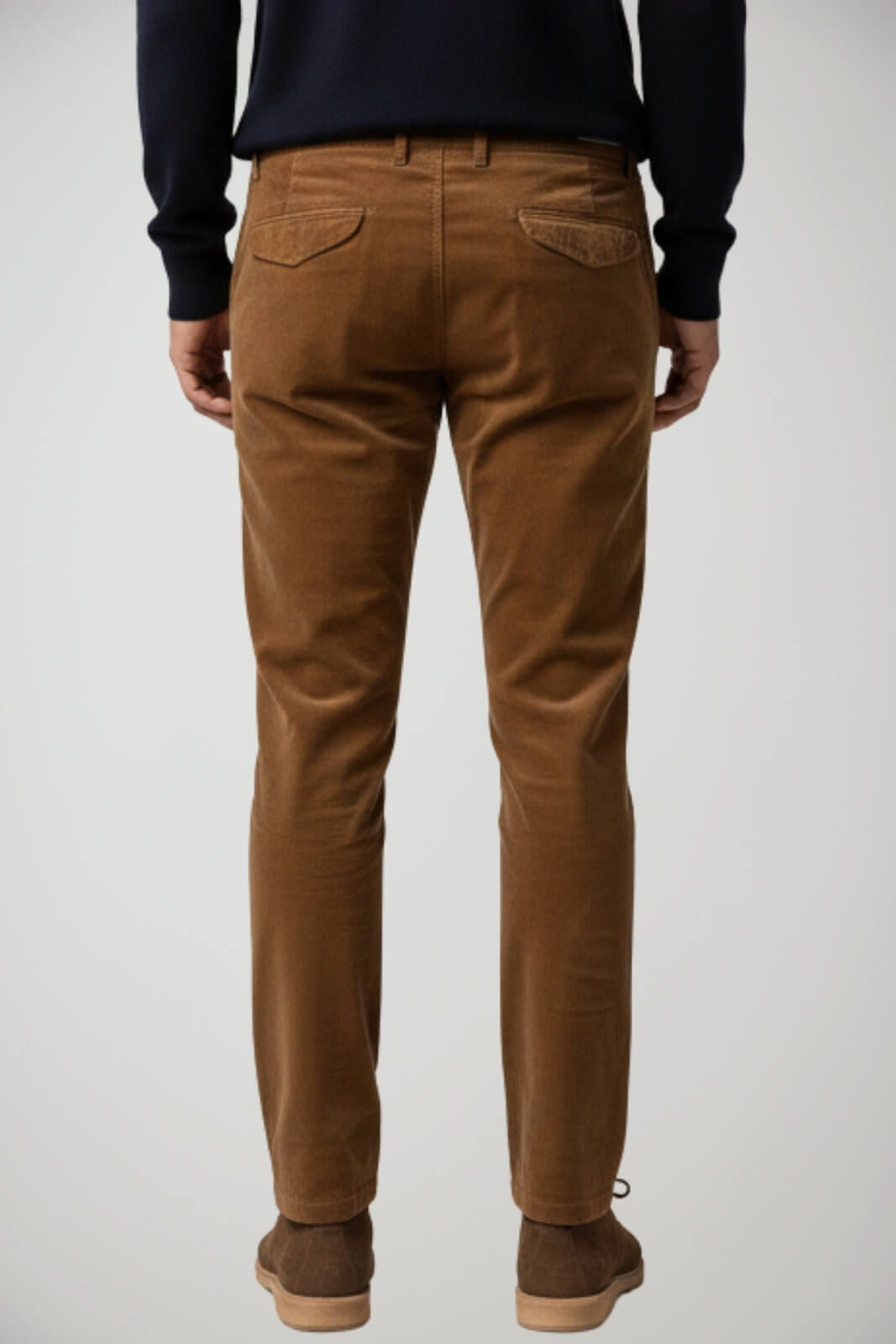 Pantaloni da uomo Yan Simmon in velluto con pences