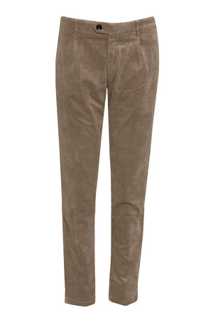 Pantaloni da uomo Yan Simmon in velluto con pences
