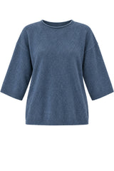 Yerse Maglia Donna Melange con Maniche a 3/4