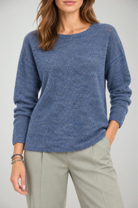 Yerse Maglia Donna Melange in Misto Lana e Alpaca