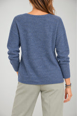 Yerse Maglia Donna Melange in Misto Lana e Alpaca