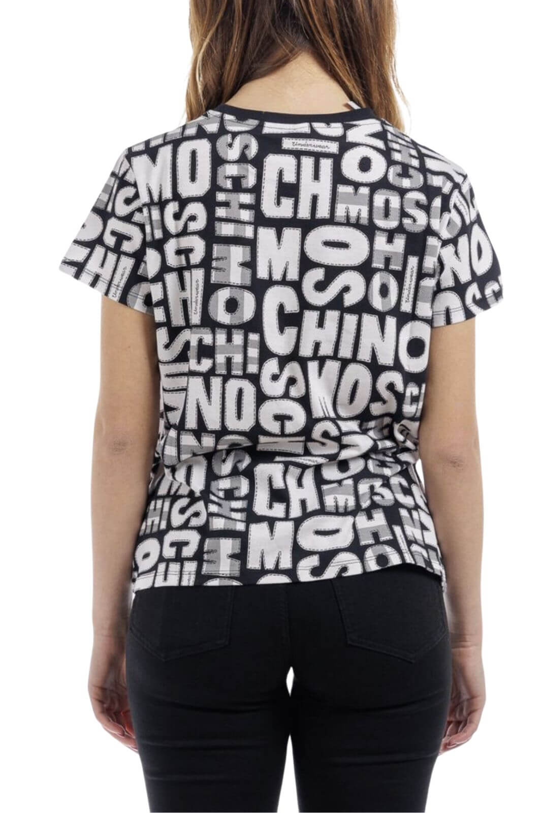 Love Moschino T-Shirt Donna lettering all over