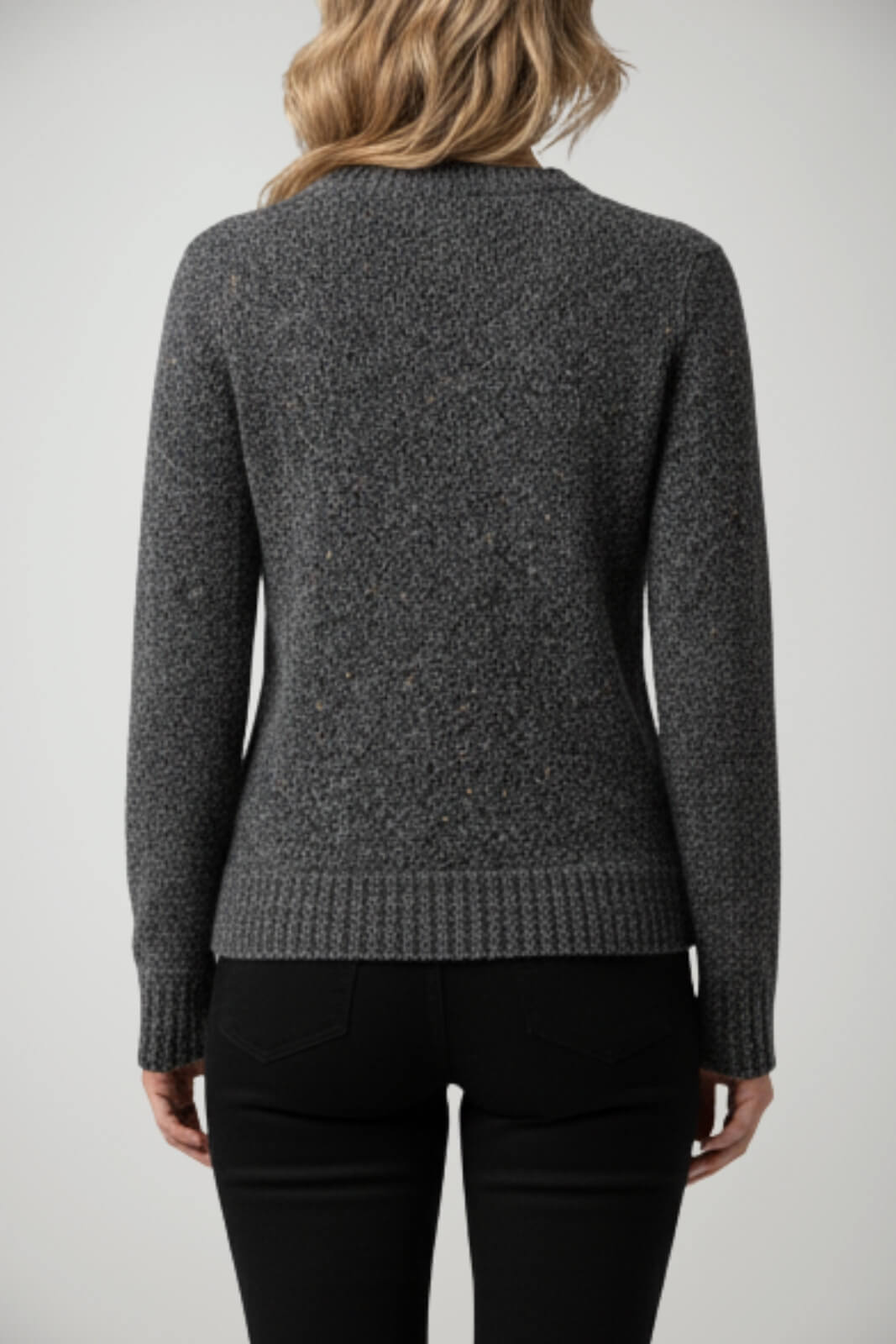 Maglione da donna Zhelda con scollo a V in misto lana e alpaca