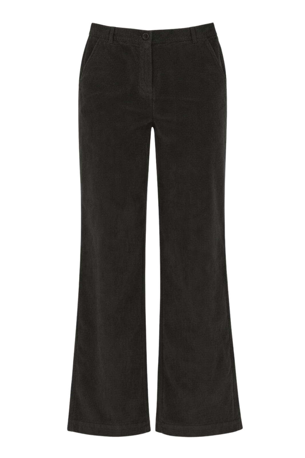 Pantaloni da donna Zhelda a palazzo in velluto a coste