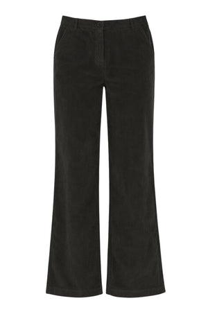 Pantaloni da donna Zhelda a palazzo in velluto a coste