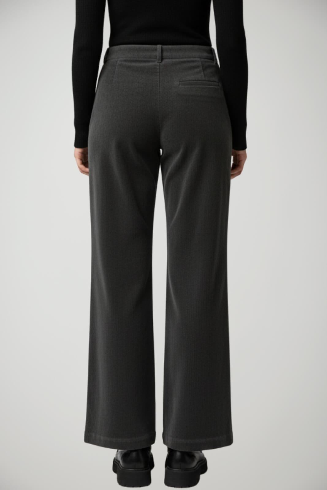 Pantaloni da donna Zhelda a palazzo in velluto a coste