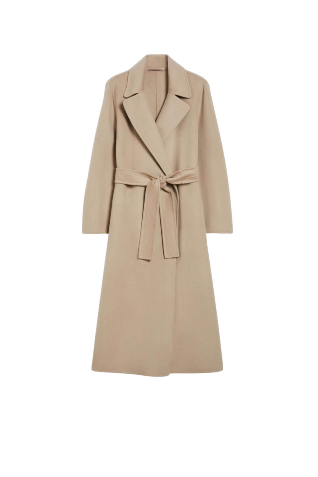 Cappotto da donna I Blues a vestaglia in panno fronte color sabbia