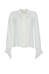 I Blues camicia donna con rouches sul davanti e ai polsi