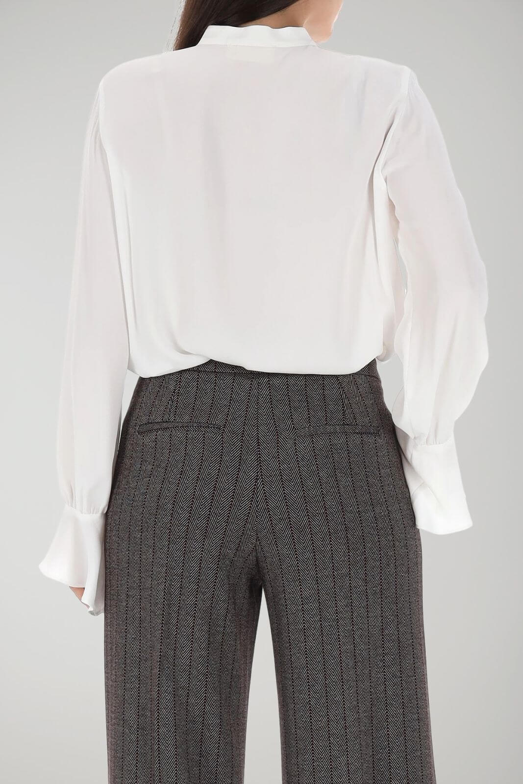 I Blues camicia donna con rouches sul davanti e ai polsi