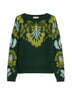 i Blues Maglia Donna con intarsio jacquard / Verde