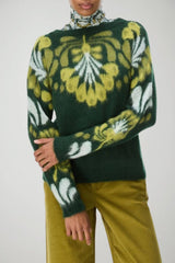 i Blues Maglia Donna con intarsio jacquard / Verde