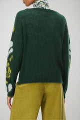 i Blues Maglia Donna con intarsio jacquard / Verde