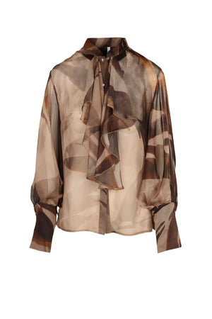 Imperial women's shirt with transparent pattern