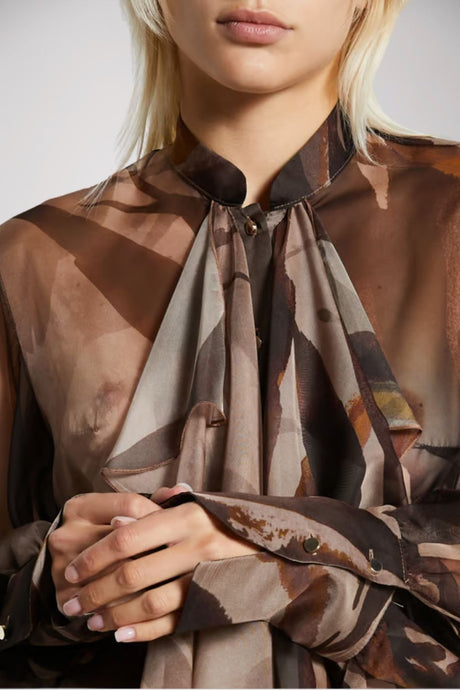 Imperial women's shirt with transparent pattern