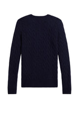 Maglione da donna Polo Ralph Lauren a trecce con logo retro