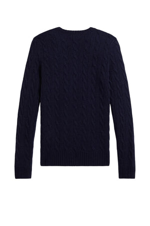 Maglione da donna Polo Ralph Lauren a trecce con logo retro