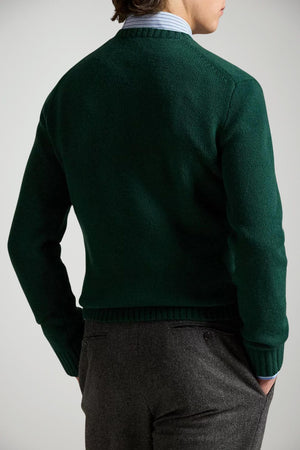 Polo Ralph Lauren maglia uomo bear verde