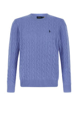 Polo Ralph Lauren Maglia uomo con lavorazione a trecce e logo Pony sul petto