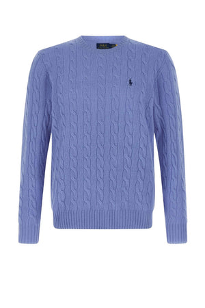 Polo Ralph Lauren Maglia uomo con lavorazione a trecce e logo Pony sul petto