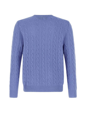Polo Ralph Lauren Maglia uomo con lavorazione a trecce e logo Pony sul petto